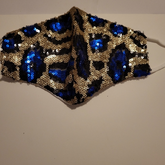 Sequin Leopard Facemasks/Adults/ 4 Colour, Lotbof 18 - Picture 6 of 11